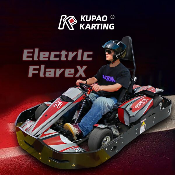 KUPAO Flarex 60V45AH Commercial Electric Go Kart for Adult 3000W 70km/h Club Karting Car