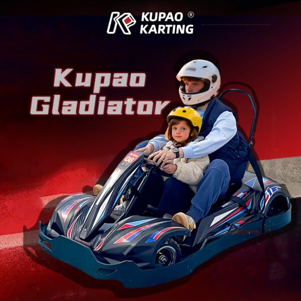 KUPAO Gladiator Commercial 48V15AH Parent-child Go-karts 30km/h Club Electric Karting Car