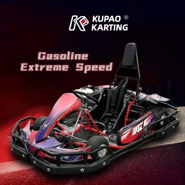 KUPAO Extreme Speed 200cc Commercial high performance gasoline go karts for adult 5.3L 60km/h club drift racing karting car