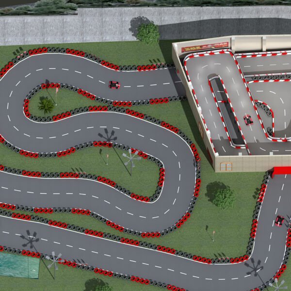 Outdoor 3000 Square Meters Go Karts Image Store Full Set of Services Standard Configuration